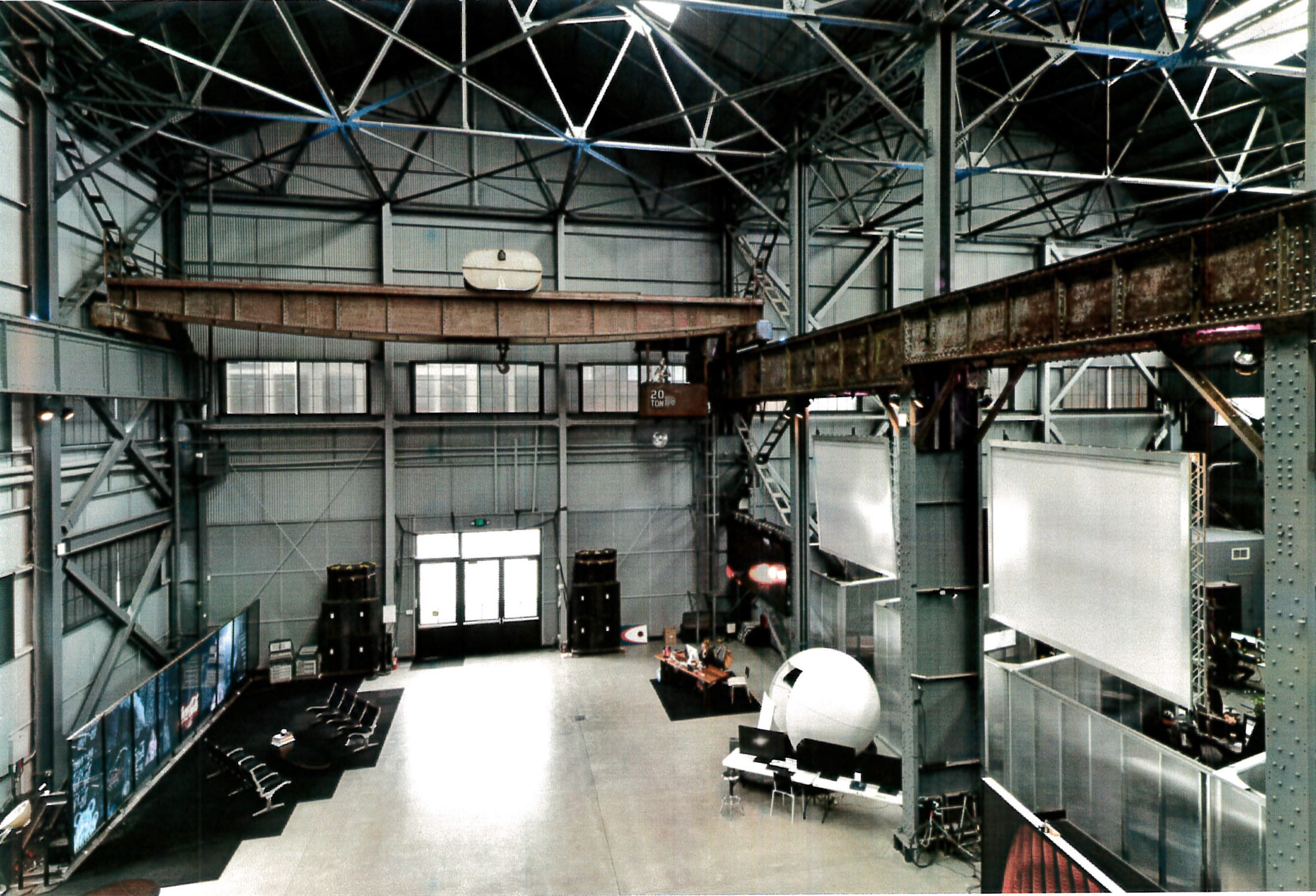 Interior view looking west